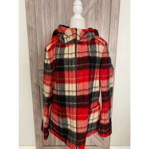 Strenesse Gabriele Strehle 12 Plaid hooded jacket